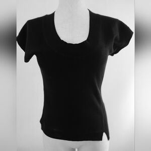 Derek Lam Black Fine Wool Top - M -